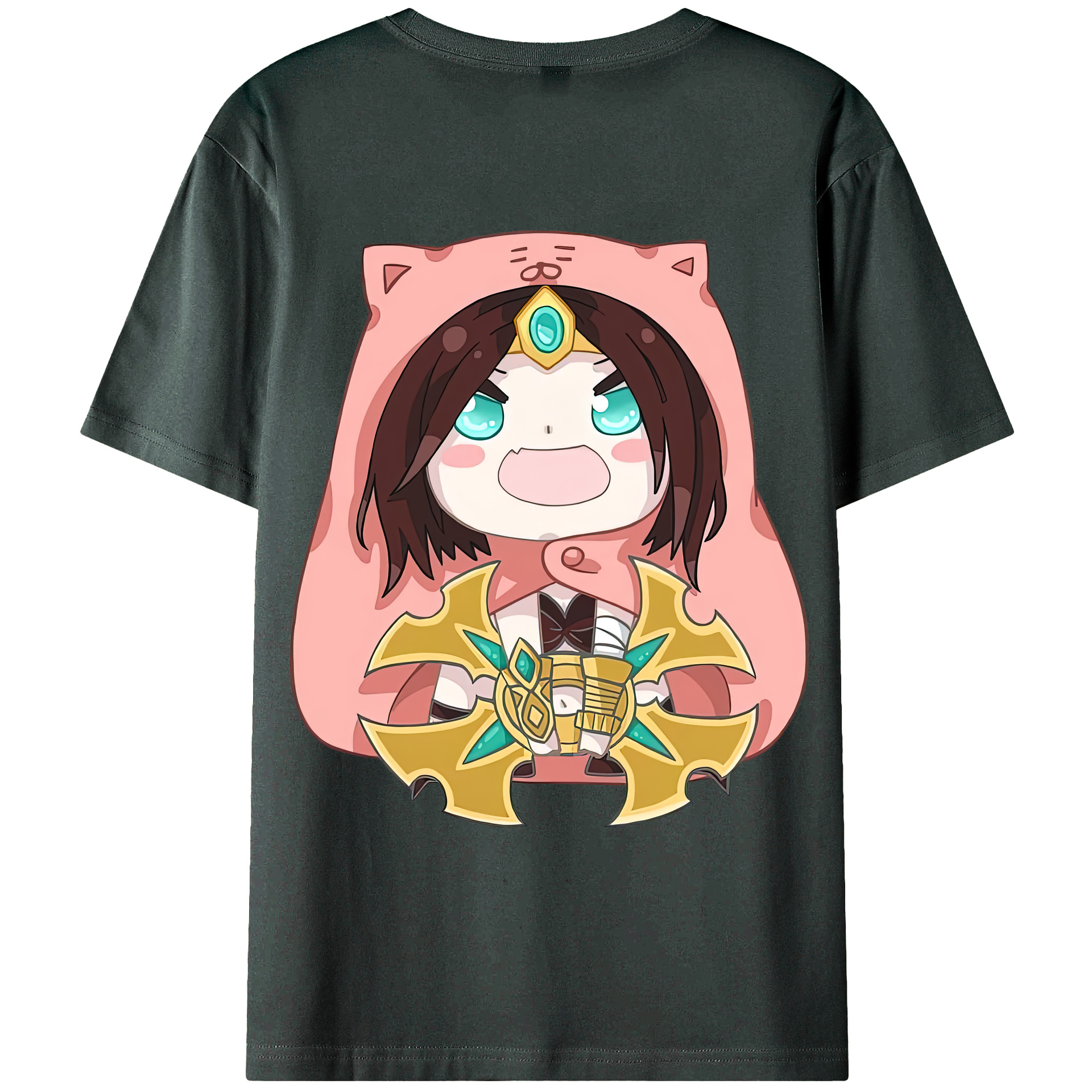 （画像用） リーグ・オブ・レジェンド League of Legends LOL 綿100％ メンズ半袖Tシャツ（バックプリント） 通気性